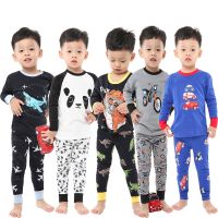 Children Pajamas Set Cute Cartoon Long Sleeve Home Sleepwear Set for 0-8 Years Kids Baby Unicorn Car Panda Pijamas Autumn Spring