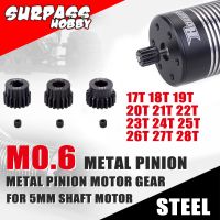 【Sell-Well】 MBJ Amll SURPASS HOBBY Pinion เหล็ก5.0มม.,เฟืองมอเตอร์ M0.6 17T 18T 19T 20T 21T 22T 23T 24T 25T 26T 27T 28T สำหรับรถยนต์1/10 1/8อาร์ซีโดรน