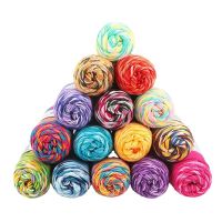 New 5 Strands Blooming Gradient Wool Fancy Long Dyed Warm Thread Hand knitted Crochet Thread Diy Knitted Children Scarf Hat