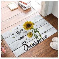 【hot】✱❏❍  Doormats Entrace Front Door Rug You are Sunflowers Indoor/Bathroom/Kitchen/Bedroom/Entryway Floor