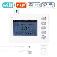 Vejl90daztg Tuya Wifi 4.0 Inci TFT Karbon Dioksida เซ็นเซอร์ตรวจจับ USB CO2ตัวทดสอบมิเตอร์ Penuh Warna Portabel Kualitas