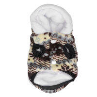 สุนัขฤดูหนาว Plush Hoodie,ปุ่ม Snap น่ารัก Dog Plush Hooded Jacket Soft สำหรับแมวสำหรับสวมใส่ทุกวัน XS