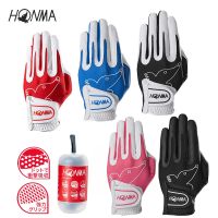 ถุงมือเวทมนตร์ยืดถุงมือกอล์ฟจาก HONMA แท้ป้องกันการลื่นผ้านำเข้าการสึกหรอของผู้ชายและผู้หญิงด้วยแคปซูล