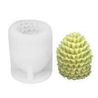 3D กรวยไพน์เทียนแม่พิมพ์น่ารักคริสต์มาส Pinecone ซิลิโคนแม่พิมพ์ผลไม้เยลลี่ไอศครีมโฮมเมด DIY สบู่แม่พิมพ์พรรคซัพพลาย