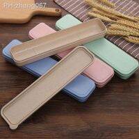 21/23/24/28cm PP Portable Travel Tableware Storage Box Case Food Grade Dinnerware Kitchen Fork Spoon Box For Kid School Cutlery