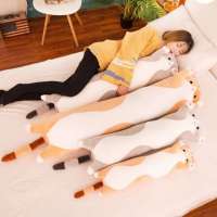 ANGCHI Home Decor Cartoon Hug Doll Children Gift Soft Stuffed Animal Stuffed Toys Sleeping Pillow Plush Toy Long Cat Pillow