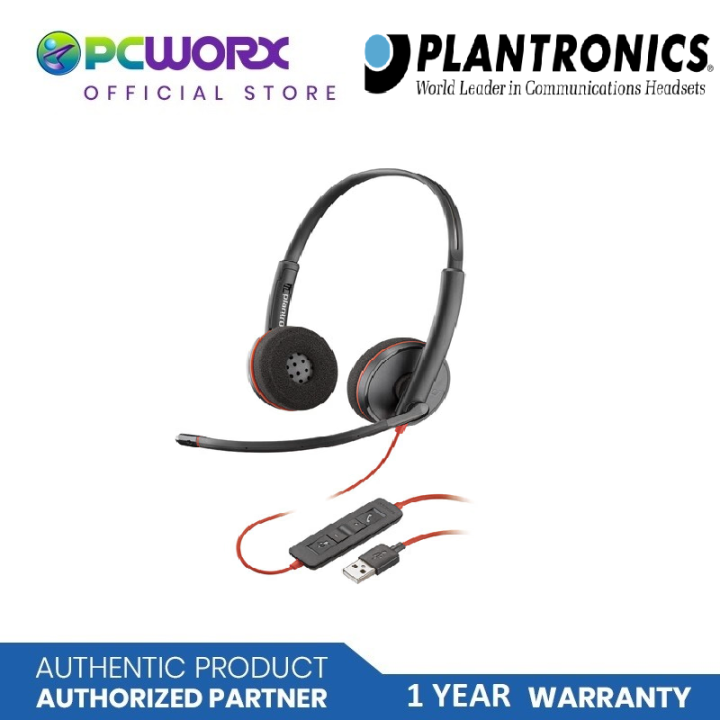 Plantronics Blackwire C3220 USB Headset | USB Headsets | Headphone ...