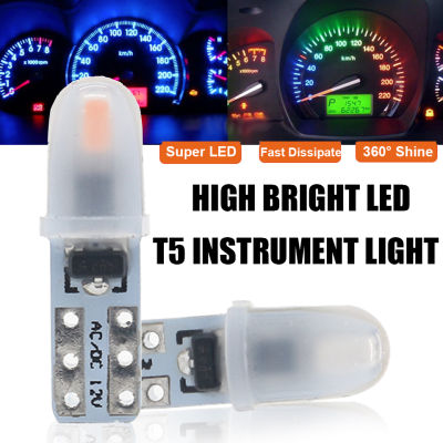 20215pcs Newest T5 Led Car Interior Light Indicator Dashboard Gauge Instrument Wedge Lamp Auto Signal Light 12V White