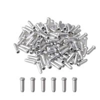 150Pcs Cable End Brake Cable Cap, Aluminum Mountain Bicycle Brake Cable Cap End Tips Crimp