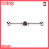 Variety ✨Hot Sale✨ 1PC สแตนเลสสตีล Helix กระดูกอ่อน tragus Long EAR Bar เจาะต่างหูเครื่องประดับ