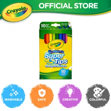  Crayola 588106 Washable Super Tips Markers, Assorted