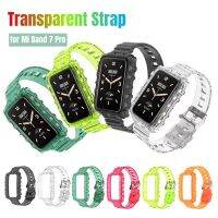 【LZ】 Transparent Strap for Xiaomi Mi Band 7 Pro Protective Edge Bracelet Wristband For Miband 7pro Smart Watchband Replacement Belt