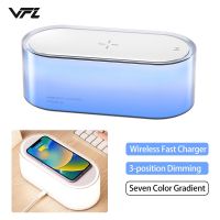 โทรศัพท์ที่ชาร์จแบบไร้สายระบบชาร์จเร็ว VFZ 15W แบตเตอรี่400MAh โคมไฟตั้งโต๊ะข้างเตียงไฟกลางคืนสีสันสดใสสำหรับ Xiaomi 13