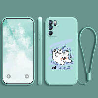 เคส oppo reno 6 5g ยางนิ่ม กันกระแทก กันน้ำ กันลื่น ฝาหลัง คลุมเต็มขอบ ไม่เบียด ฟิล์มมือถือ เคสใส่เลนส์ ลายการ์ตูนน่ารัก