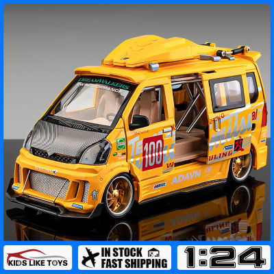รถบรรทุก1:24 KLT โมเดลดัดแปลงรถตู้รถบรรทุกโมเดลรถยนต์ของเล่นอัลลอยโลหะหล่อขึ้นรูปสำหรับยานพาหนะ Kids Toys งานอดิเรกคอลเลกชัน
