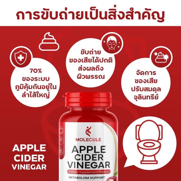 แอปเปิ้ลไซเดอร์-วีเนก้าร์-molecule-apple-cider-vinegar-30-แคปซูล-พุงยุบ-1แถม1