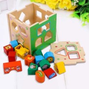 box drop-shaped block for baby-toys box drop