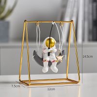 Modern Astronaut Figurines Resin Embellishments Spaceman for Living Room Miniature Desk Decoration Birthday Gift