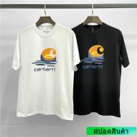 CLZQ Tidal Carhartt Sunset พิมพ์สำหรับทั้งหญิงและชายแขนสั้นเสื้อยืด  A1NZ