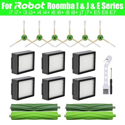 Replacement Parts for iRobot Roomba I3 I4 I6 I7 I8 J7 E5 E6 E7 Robot Vacuum Cleaner Main Side Brush HEPA Filter
