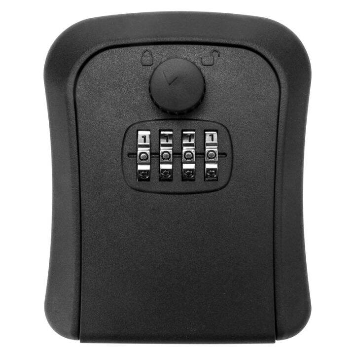Mool Key Lock Box Wall Mounted Key Safe Box Weatherproof 4 Digit Combination Key