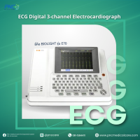 เครื่องตรวจคลื่นหัวใจ ECG ยี่ห้อ BIOLIGHT รุ่น E70 พร้อมโต๊ะวางเครื่อง