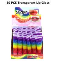 50PCS Transparent Lip Gloss Waterproof Clear Lip Oil Instant Volumising Lip Moisturizing Lips Reduce Lip Fine Line Plumper TSLM2