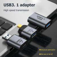 USB 3.1 USB 3.1/ชนิด C อะแดปเตอร์มินิตัวผู้หญิงแปลง USB3.1 Gen 2ชาร์จข้อมูลความเร็วสูงตัวเชื่อมต่อเพื่อส่งผ่าน10Gbps