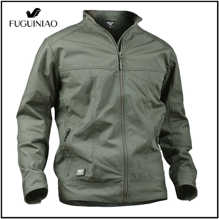 fuguiniao-เสื้อแจ็คเก็ตคาร์โก้ยุทธวิธี-เสื้อโค้ทลำลองกันน้ำระบายอากาศได้ดีทนทานสำหรับผู้ชายเสื้อแจ็คเก็ตสำหรับใส่ทำกิจกรรมนอกบ้านปีนเขาเดินเขา