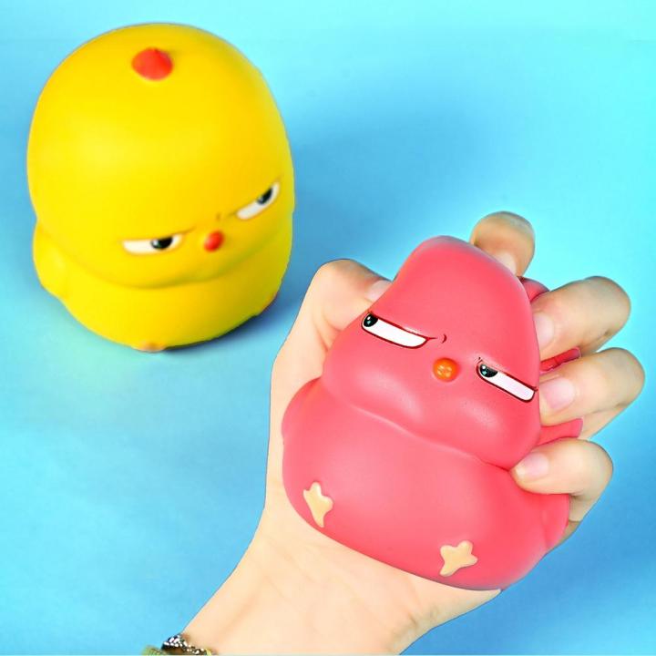 การ์ตูน-wobi-ไก่ตัวเล็กๆสีเหลืองของเล่นคลายเครียดบีบตัวช้าๆของขวัญสำหรับเพื่อนสิ่งประดิษฐ์สำหรับตุ๊กตาความโกรธ-e5x6