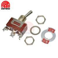 5 Pcs 12 Mm Toggle Switch S Ganda SPDT Di Lempar-Off 250V 16A 1/4 Inci Pemasangan 29*14.6 Mm 2 Posisi 3 Pin