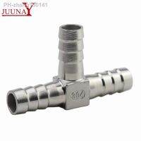 304 Stainless Steel T-Type Cross Hose Barb Joint 3 WAY 6/8/10/12/25mm For Water Oil And Gas Hose Pipe Barb Connection Fittings