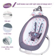 Ghế Rung Cao Cấp Có Nhạc Cho Bé Sơ Sinh Gập Gọn Có Nhạc Mastela 6915 6917