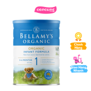 Bellamy s Organic Infant Formula 1, 900g, 0-6 tháng