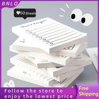 BNLO 50 Sheets เครื่องเขียน ไดอารี่ สมุดจดบันทึก รายการสิ่งที่ต้องทำ การวางแผน สมุดบันทึก แผ่นบันทึก เวลาจัดการ บันทึกช่วยจำ