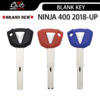 เซกเตอร์☃◆ ใบกุญแจเปล่าใบมีดอะไหล่มอเตอร์ไซค์เหมาะสำหรับ Kawasaki Ninja 400 2018-2021สีดำสีน้ำเงินสีแดง