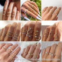 【hot】☜  Bohemia Rings Set Gold Color Boho LOVE Wedding Jewelry Gifts