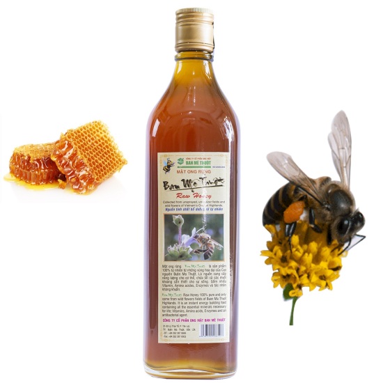 Hcmmật ong rừng ban mê thuột 600ml nguyên chất 100% - ảnh sản phẩm 5