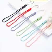 Candy Color Mobile Phone Rubber Strap For iPhone Huawei Samsung Keychain Portable Silicone Soft Wrist Lanyard Cord Rope