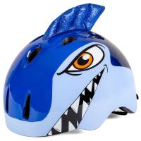 KINGBIKE Cycling Helmet Bicycle Age 2-8 Years Kids Cartoon Skating Protective Seat Belt Light Riding Cute Bike Shark Helmet #M