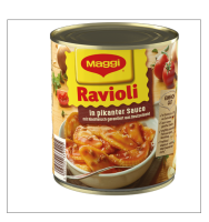 สินค้านำเข้า? (2 x 800gr) Maggi Ravioli in spicy sauce with beef ?