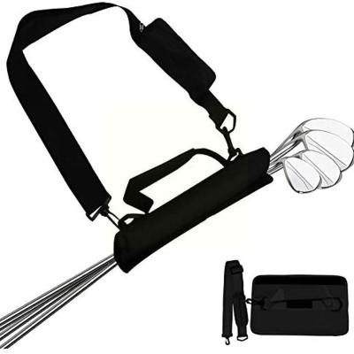 Portable Golf Club Carrier Bag Mini Lightweight Carry Bag Driving Golf Range Adjustable Case Travel Training Shoulder Strap J9X6 Towels