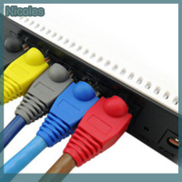 Nicoles รองเท้าบูทฝาครอบอะแดปเตอร์ตัวเชื่อมสายเคเบิลเครือข่าย8C 8P RJ45 20ชิ้นสำหรับแมว5 5e 6