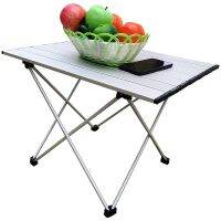 hyfvbu✚▪۞  Aluminum Roll-Up Campsite Table Ideal for Backpacking Camping Beach Parties and Design