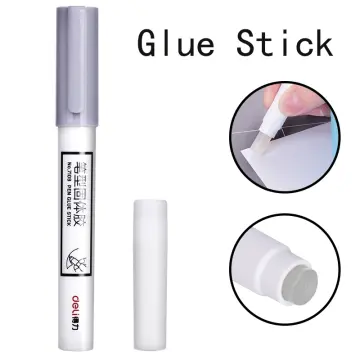 Jelly Color Solid Glue Stick Kawaii Pen Shape Glue Stick Strong