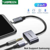 UGREEN 2-in-1 USB C Charging and Audio Type C to 3.5mm aux Headphone Jack Adapter for oneplus 7T pro Huawei P30 aux Converter