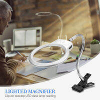 [ส่งจากไทย] ♬ แว่นขยาย Clip - on ไฟโต๊ะ LED หลอดไฟแบบหนีบ 2x 5X แว่นขยายยิ่งซื้อ ยิ่งลด