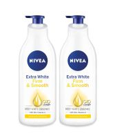 Nivea Extra Aura Radiant &amp; Smooth นีเวีย เอ็กซ์ตร้า ออร่า เรเดี้ยน &amp; สมูท โลชั่น 600ml. (แพคคู่)