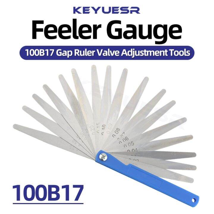 100B17 Feeler Gauge Metric Thickness Set Spark Plug Gauge Slit Meter