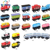 Magnetic Train Toys Wooden Train Accessories Anime James Locomotive Car Toy Wooden Railway Vehicles Track Trains Toys Kids Gifts